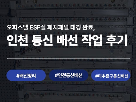 인천 통신 배선 작업 후기 | 미추홀구 오피스텔 EPS실 패치패널·단자함 태깅 완료