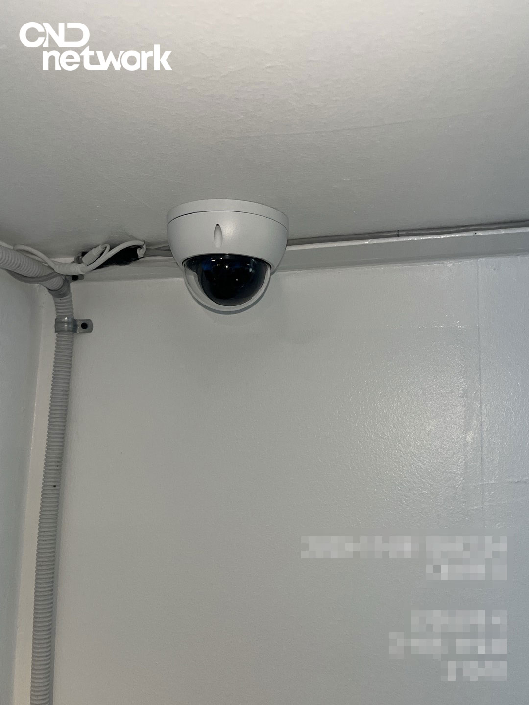인천 간석동 무인빨래방 세탁기 구역 천장 LG U+ 돔카메라 CCTV 설치 - CND네트워크 코인빨래방 보안