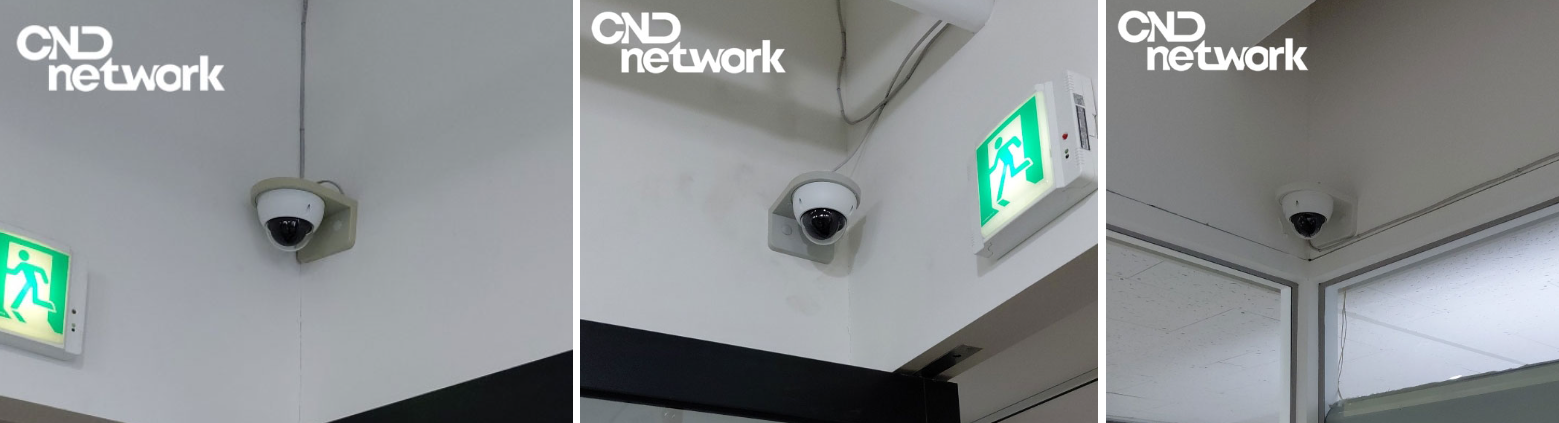 인천 중산동 발레학원 CCTV 3대 설치 완료 - 씨앤디네트워크 출입구·복도·강의실 돔카메라 시공