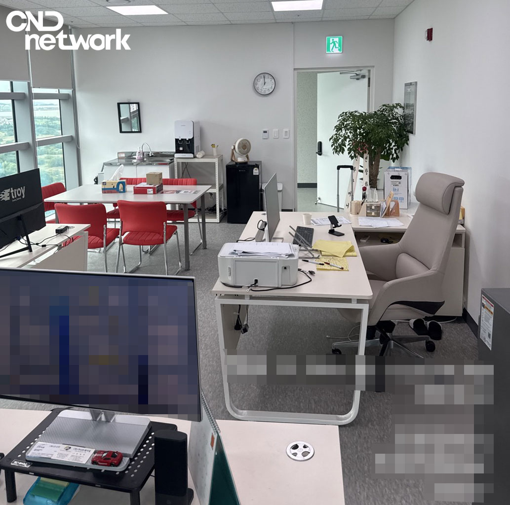 인천 송도동 오피스 사무실 내부 전경 CCTV 설치 완료 후 – 씨앤디네트워크 사무실 보안 솔루션 시공 사례